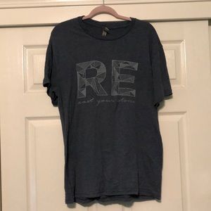 Unisex RIPPLE EFFECT t-shirt - slate blue